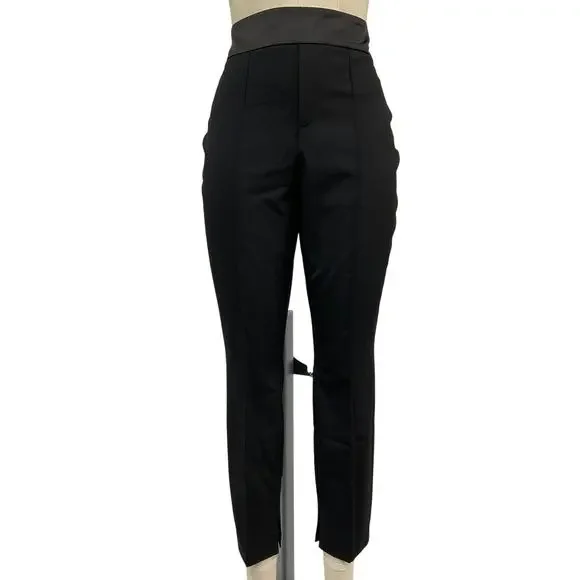 Allsaints Tailored Black Ember Trousers Size 6 - Picture 2 of 5